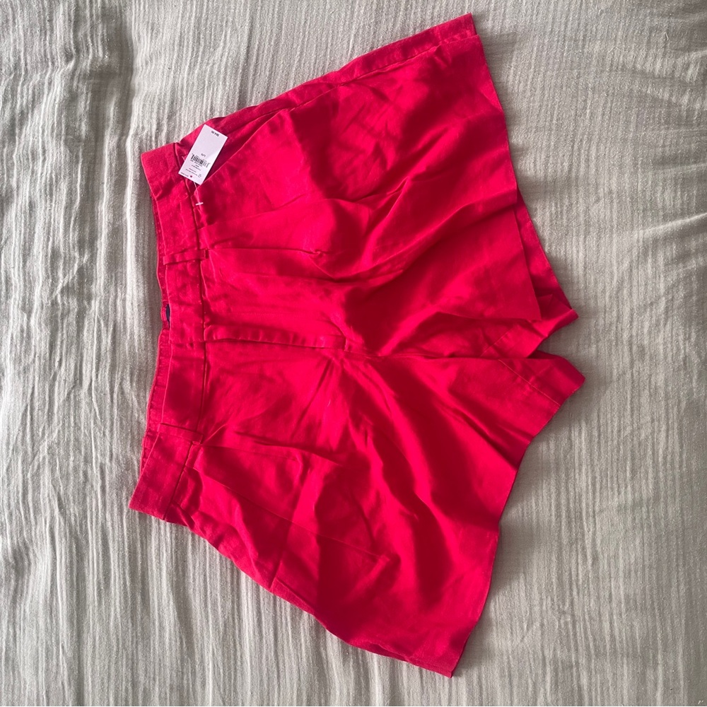 365 High Rise Linen-Blend Shorts - Picture 3 of 4